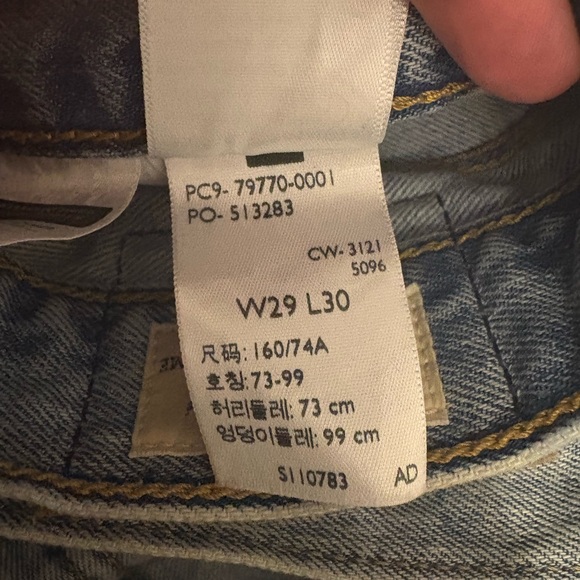 Levi's Light Blue Straight Leg Jeans - Picture 2 of 2